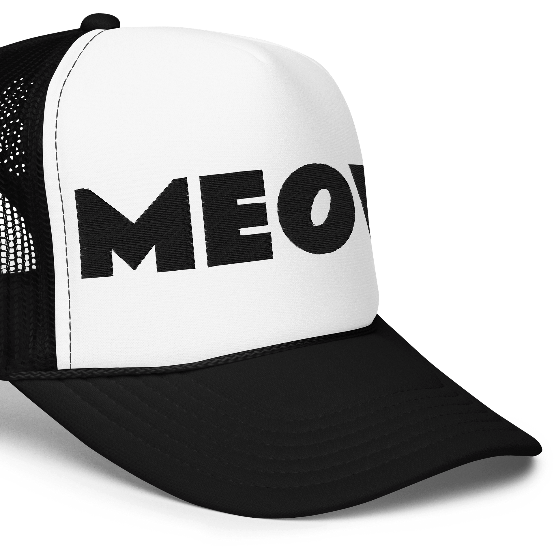 Embroidered MEOW Hat - Black Thread Collection product image (11)