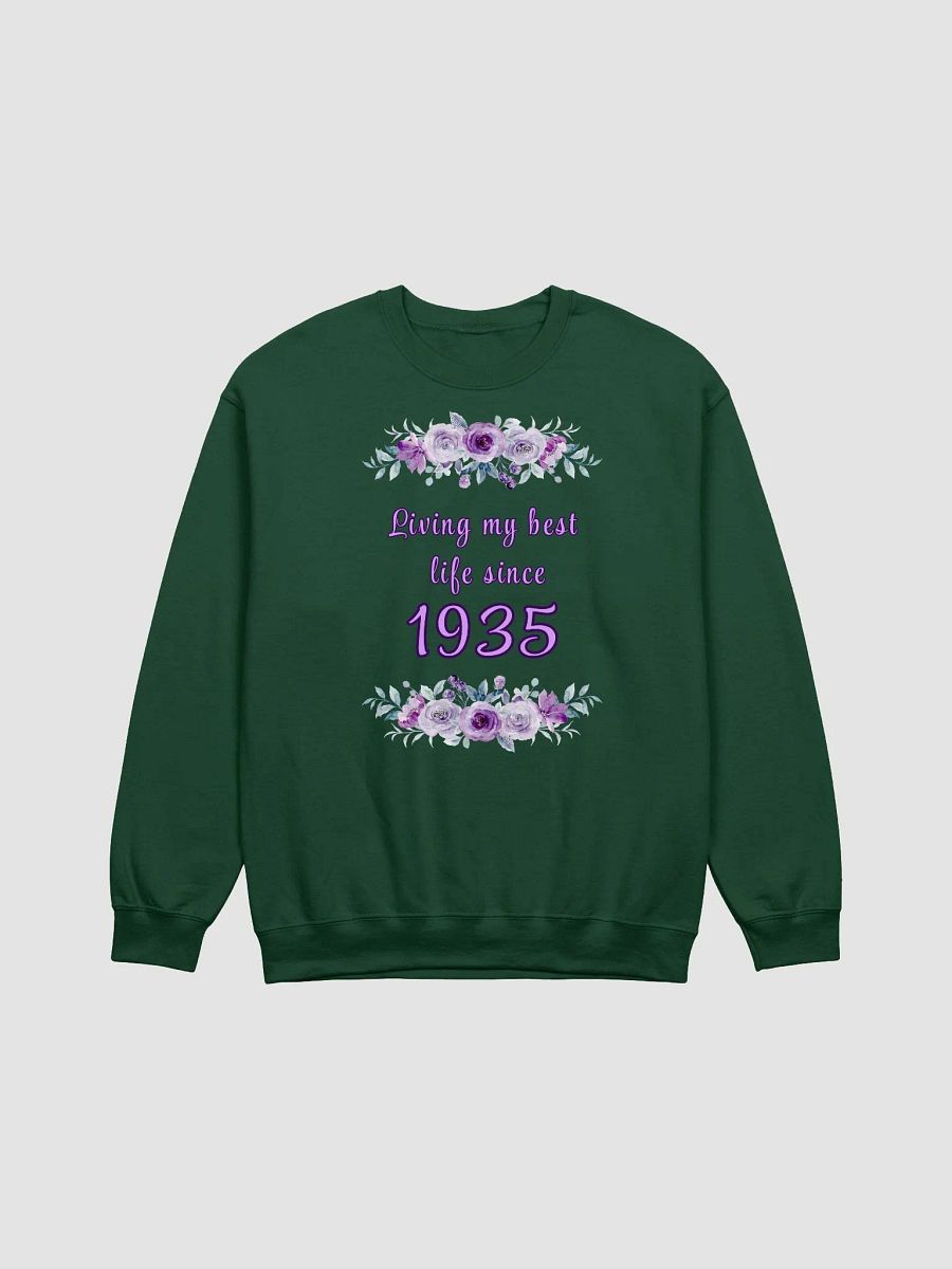 Floral Best Life since 1935 classic Crewneck Sweatshirt product image (1)