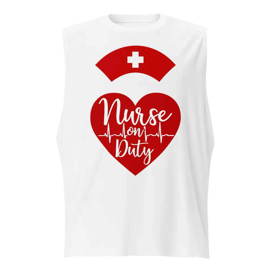Heartfelt Nurse on Duty Muscle Tank product image (5)