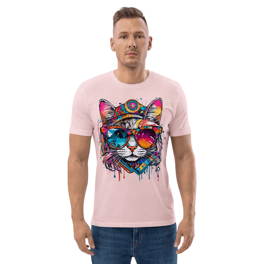 Colorsplash Hippie Katze 5 , Shirt product image (6)