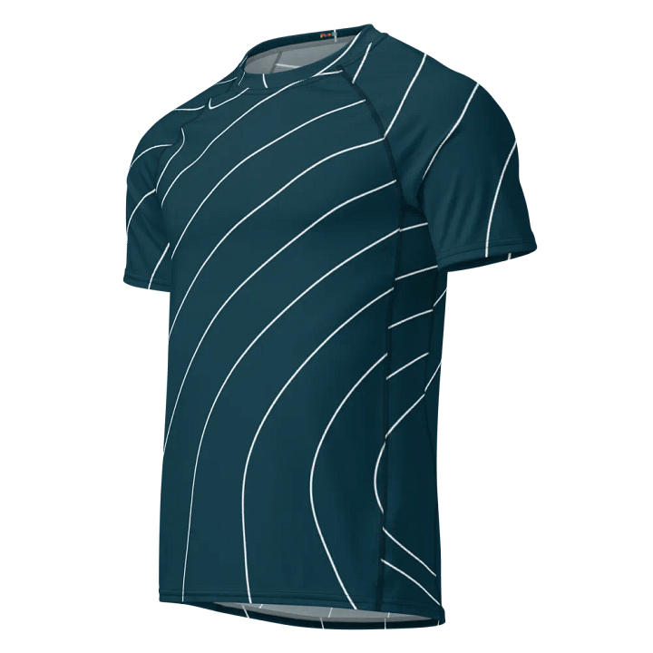 Eco-Friendly Topographic Men's Rash Guard product image (1)