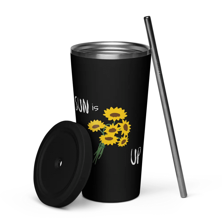 Insulated Tumbler with a Straw (sunny) product image (5)