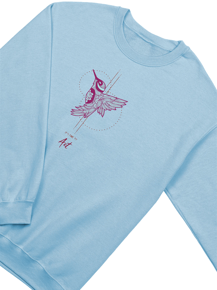 Floral Hummingbird Flight Crewneck product image (38)