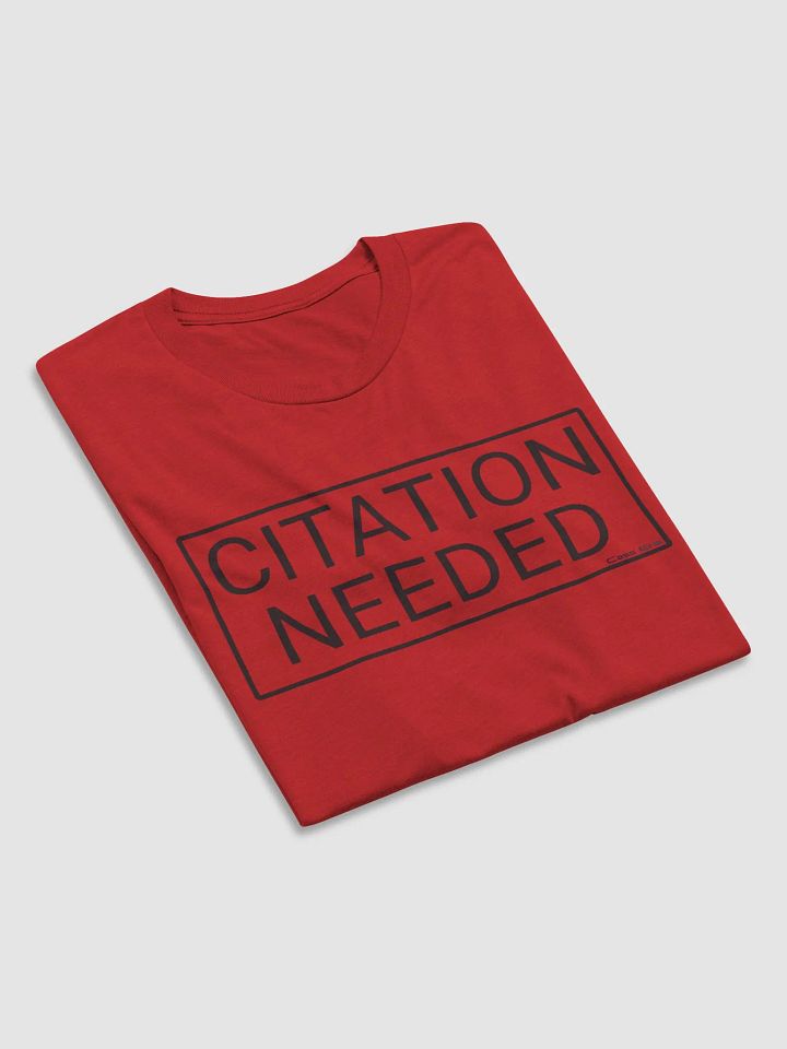 Citation Needed T-Shirt (Black Design, Tri-Blend) product image (2)