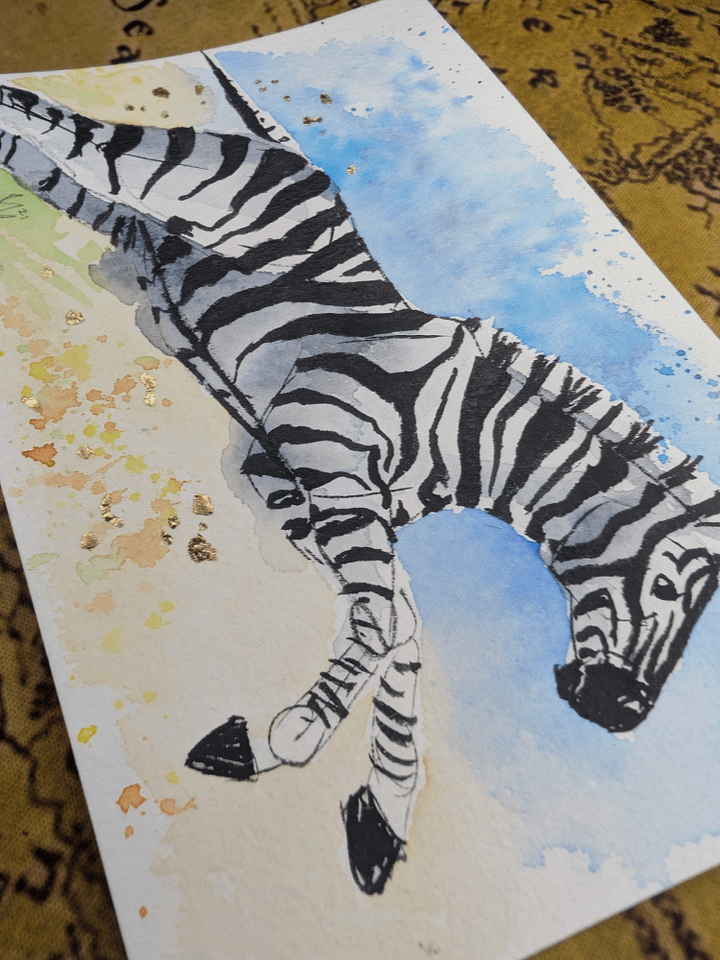 Zebra with Gold Accents product image (2)