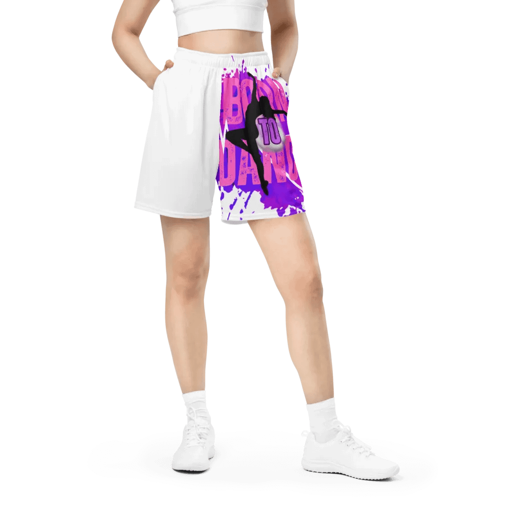 Expressive Born to Dance Her Silhouette Mesh Shorts product image (12)