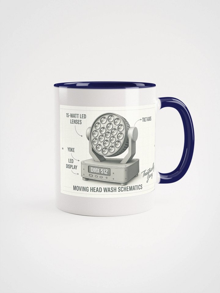 Theatrically Jerry: "Moving Head Wash Schematics" Coffee Mug product image (1)
