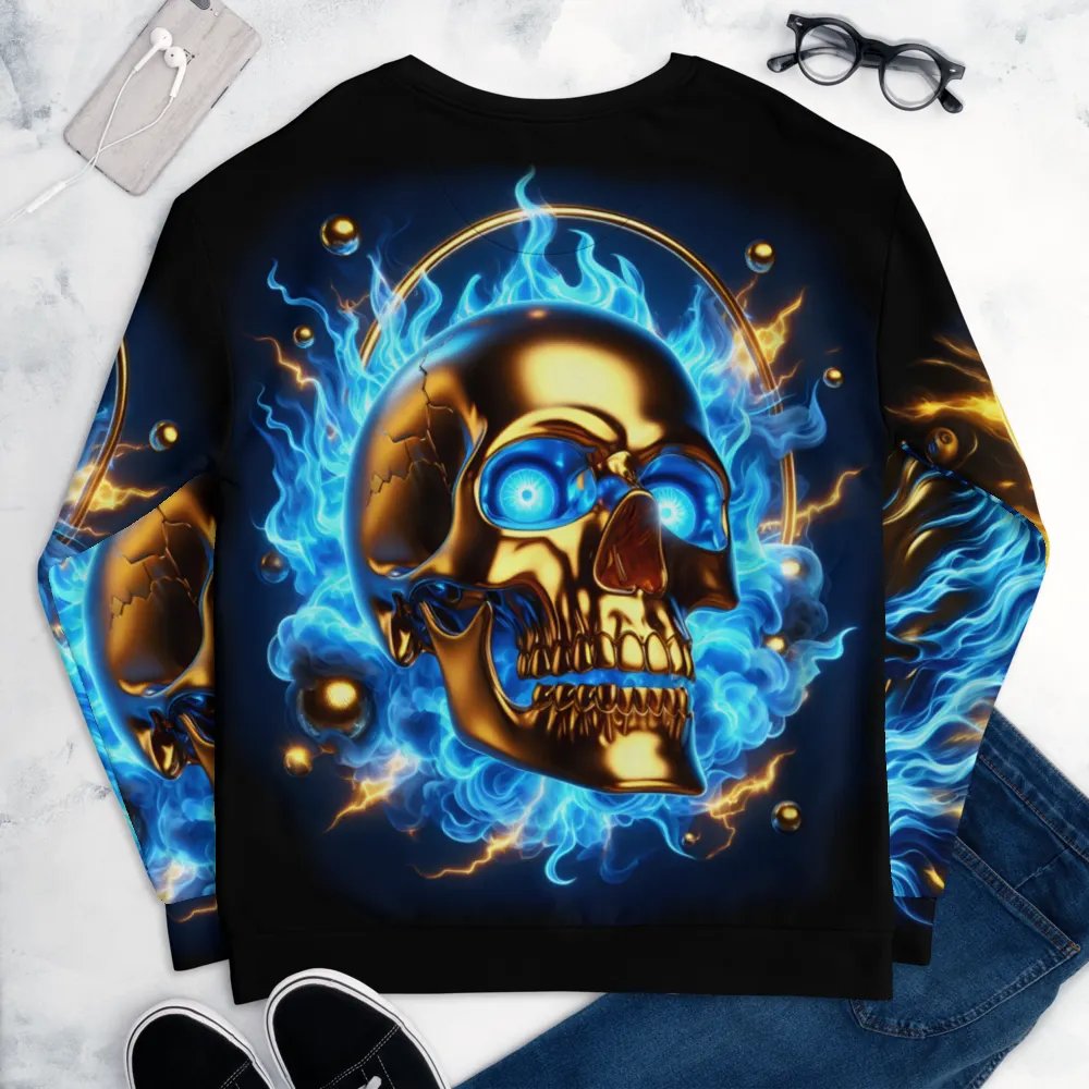 Golden Glow Skull - Unisex Sweatshirt #9 product image (8)