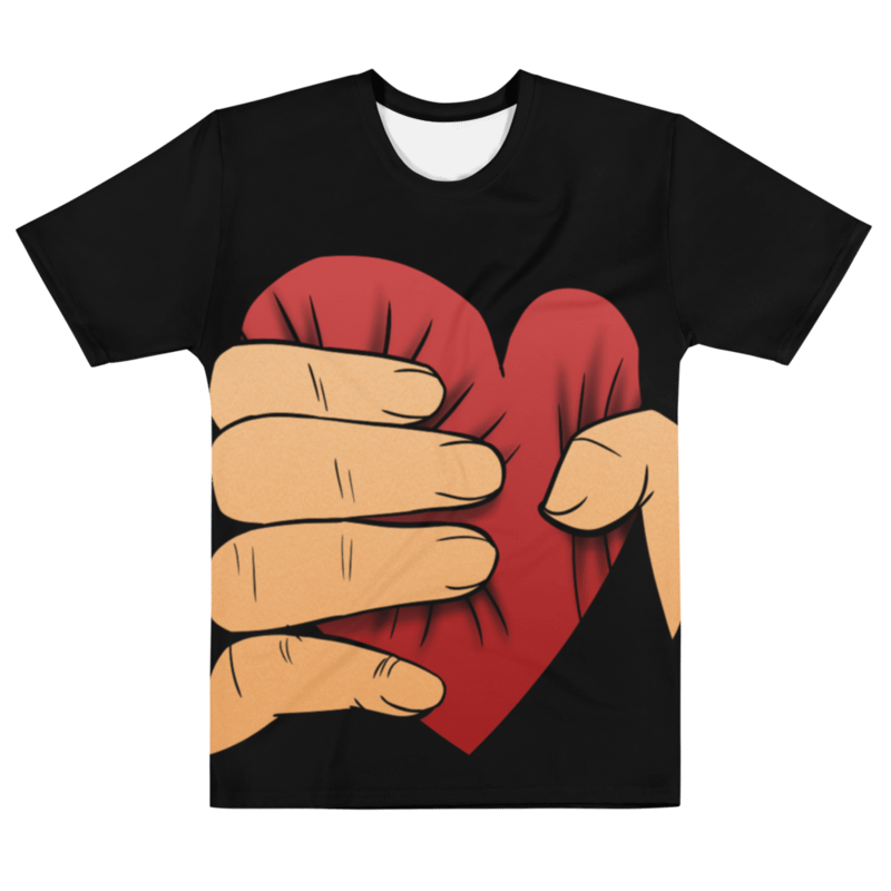Big Heart Squeeze (black shirt / white skin tone) product image (1)