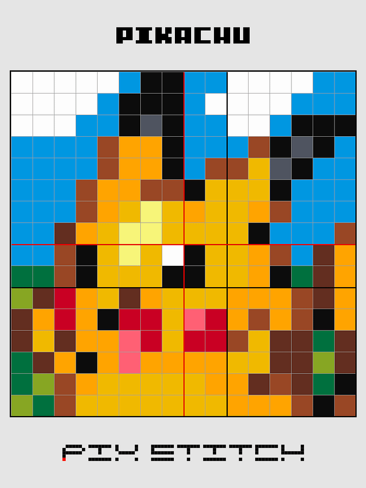 Pikachu Pixel Art product image (2)
