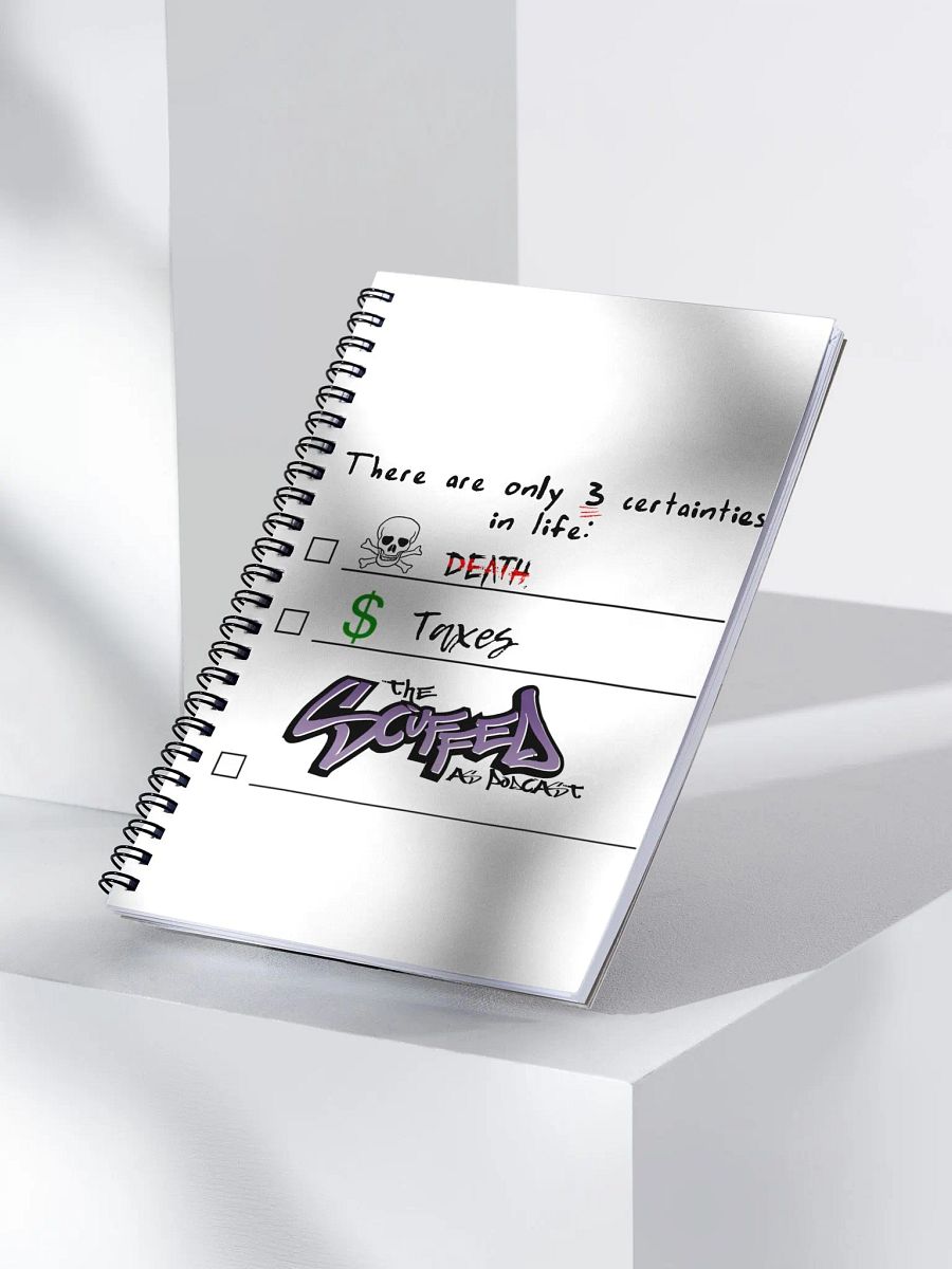 3 Certainties in Life Notebook product image (3)