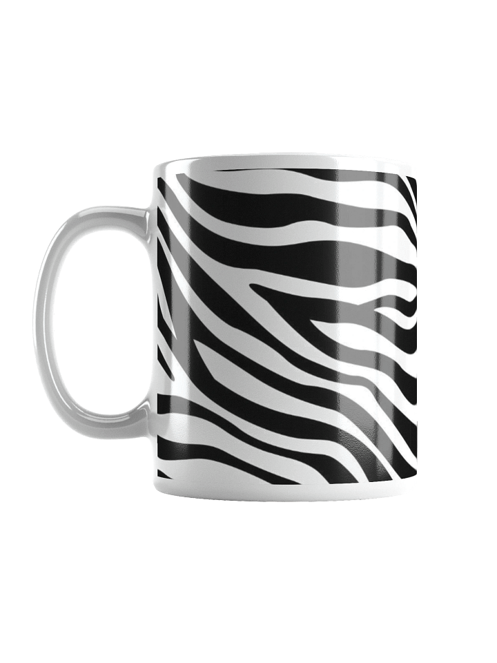 Zebra Wave White Glossy Mug product image (2)
