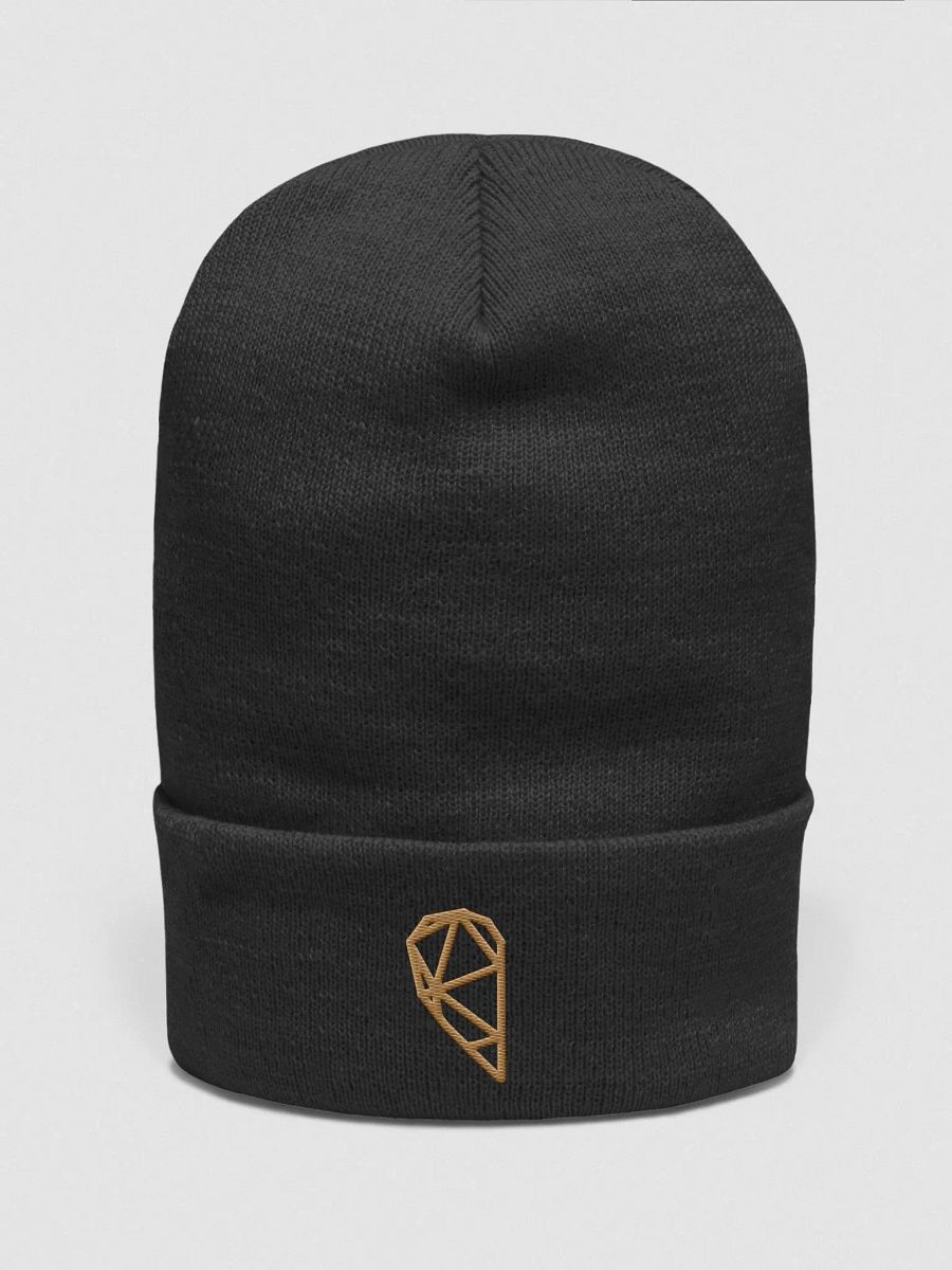 Half Heart Beanie | Runesy Merch Collection | Embroidered Cuffed Beanie product image (1)