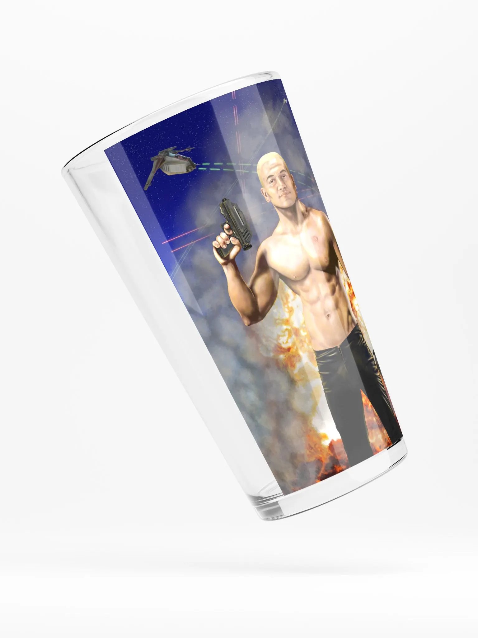 Sexy Rex Pint Glass product image (4)