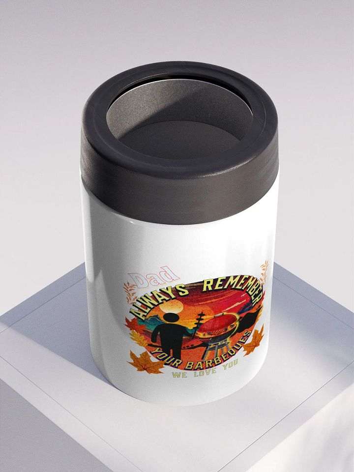Dad ‘we always remember your Barbecue’  Koozie fathers day gift.  dad always wants to keep his drinks cold. product image (2)