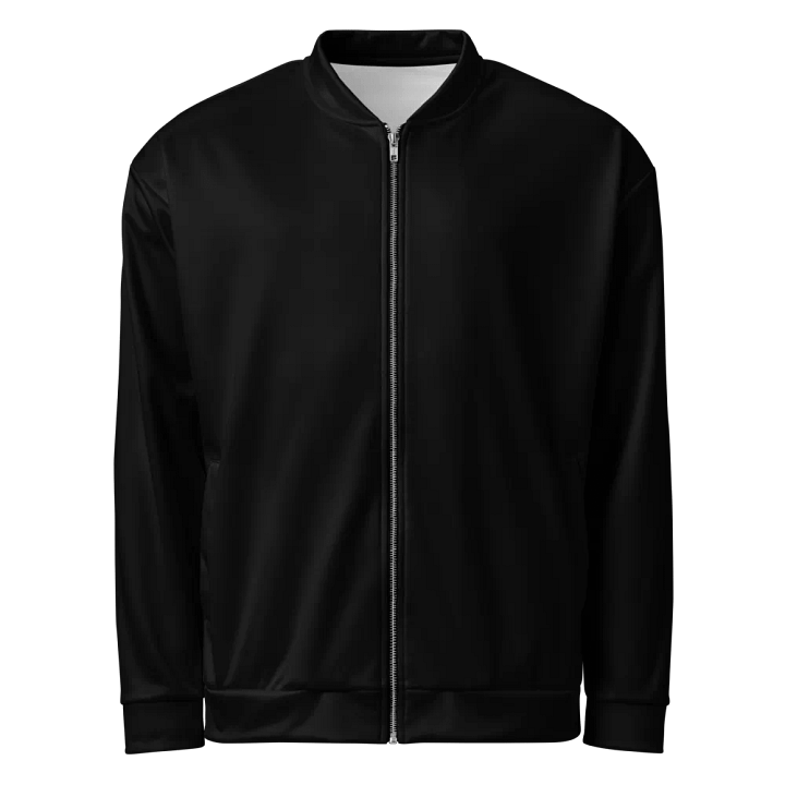 Deep and Dark Exclusive Premium Dark Black Bomber Jacket product image (1)