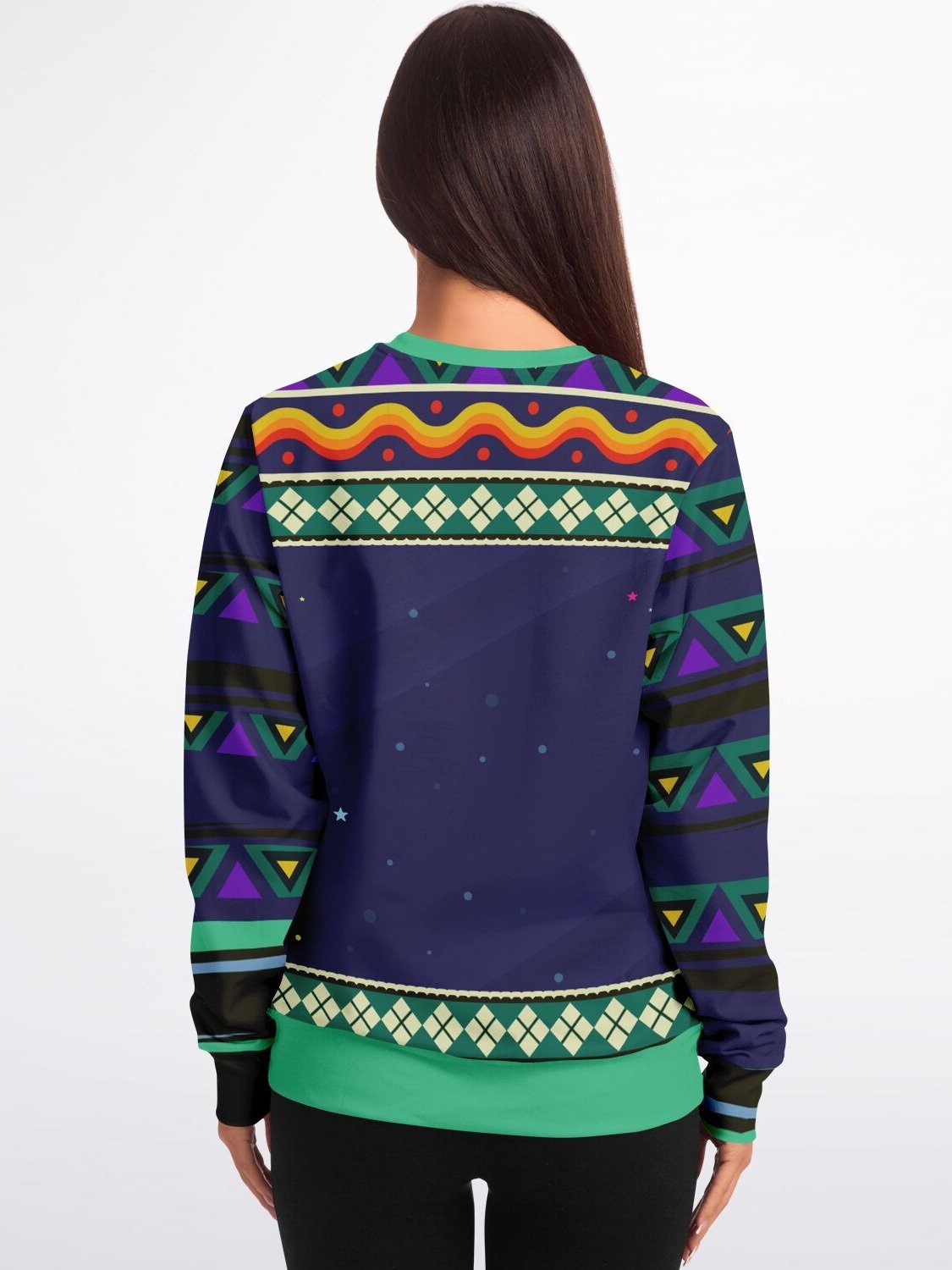 "Humans Are Gross" Alien Christmas Sweatshirt | Quirky Space-Themed Ugly Xmas Sweater | Offbeat Holiday Outfit product image (2)
