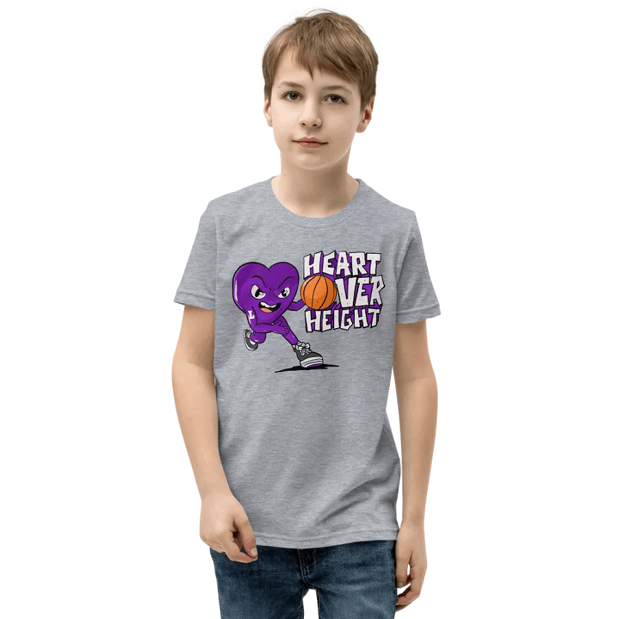 Youth Purple Heart Over Height T-Shirt product image (1)
