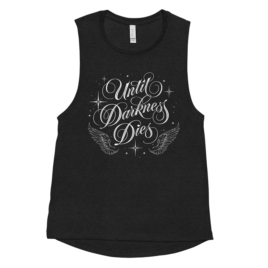 Until Darkness Dies (wings design) Bella+Canvas Women's Flowy Muscle Tank product image (2)