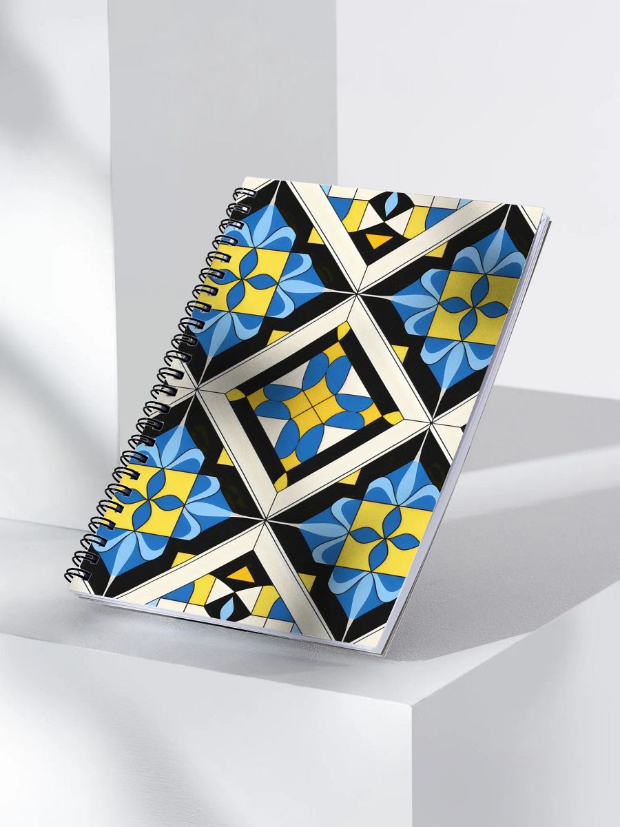 Symmetrical Geometric Bliss Spiral Notebook product image (3)