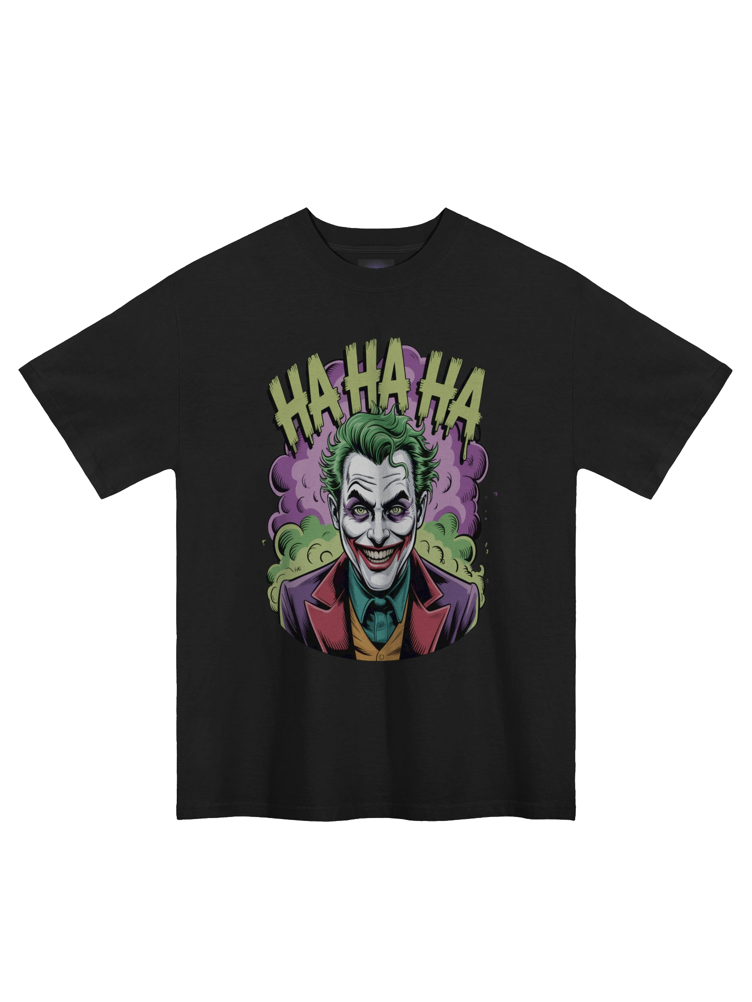 Eternal Echoes: The Joker's Phantom Cackle Oversized Faded T-Shirt product image (3)