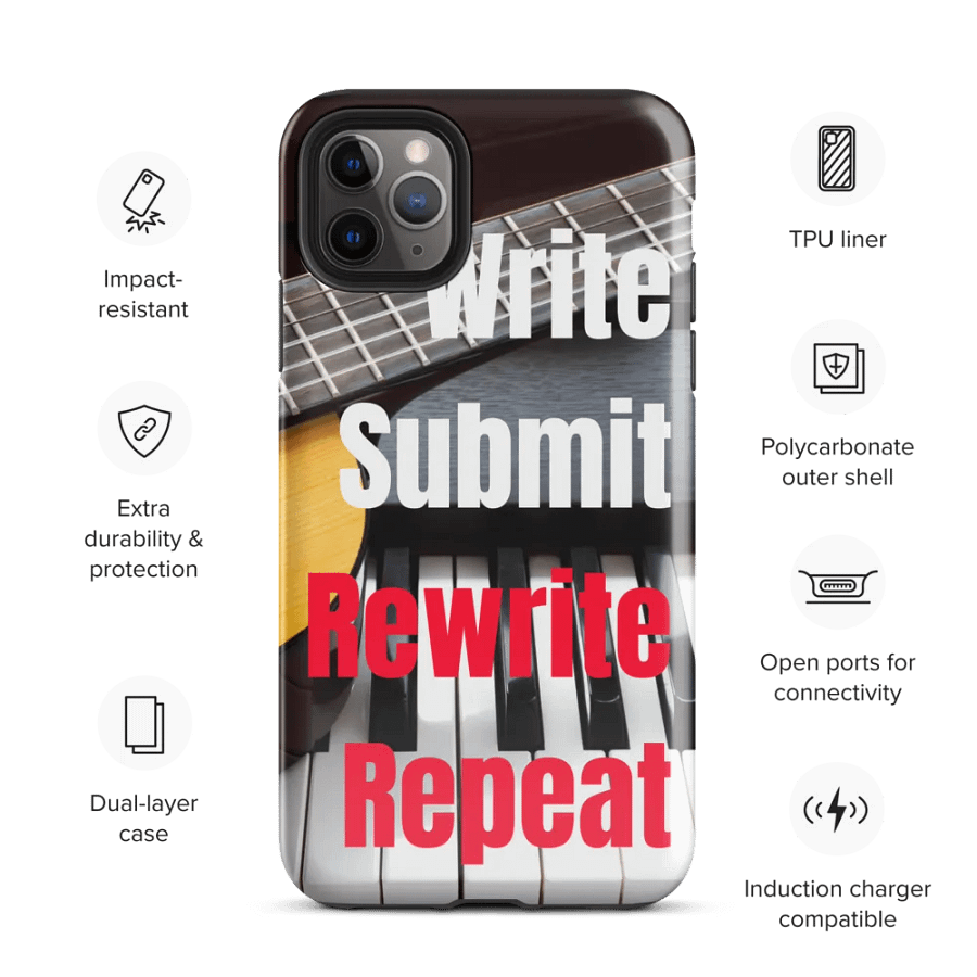 'Write Submit Rewrite Repeat' Inspirational iPhone Tough Case product image (68)