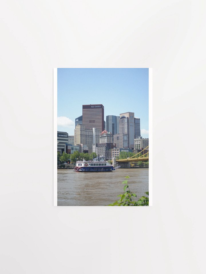 Pittsburgh - Gateway Clipper approaching Rachel Carson Bridge - print/poster product image (1)