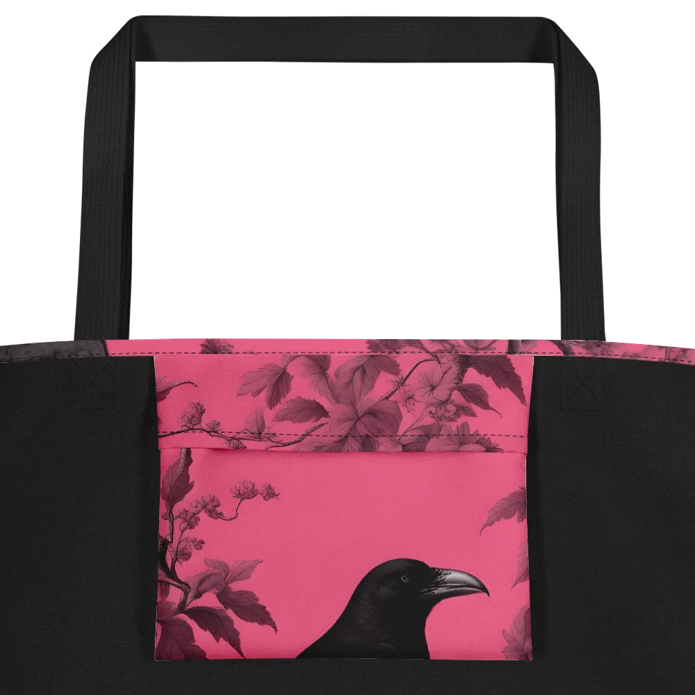 Pink and Black Ravens Tote Bag product image (4)