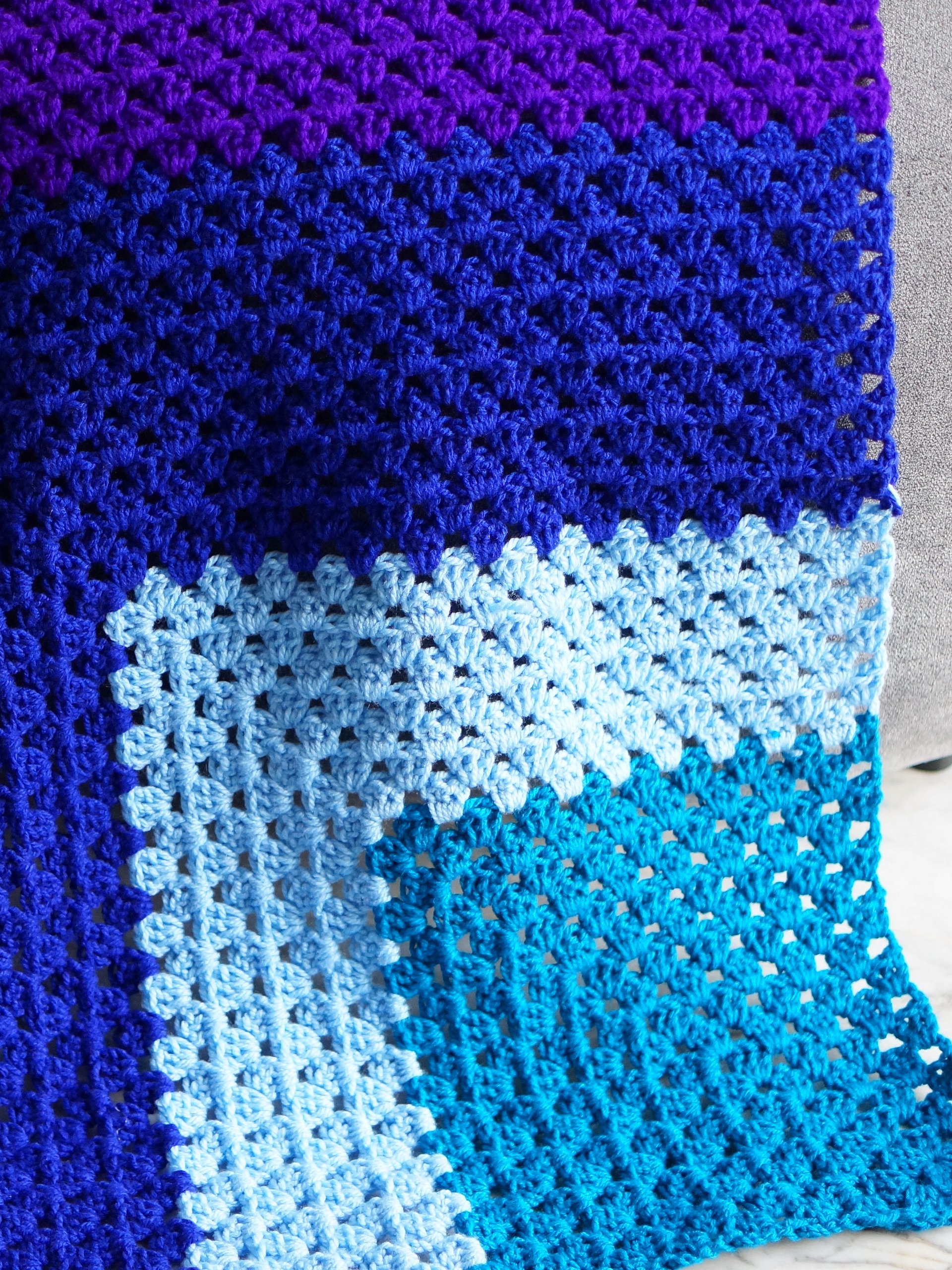 Mitered granny square blanket pdf pattern product image (2)