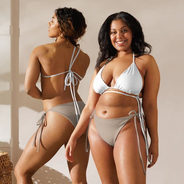 White Zenith Eco Chic Women's Padded String Bikini Top product image (1)
