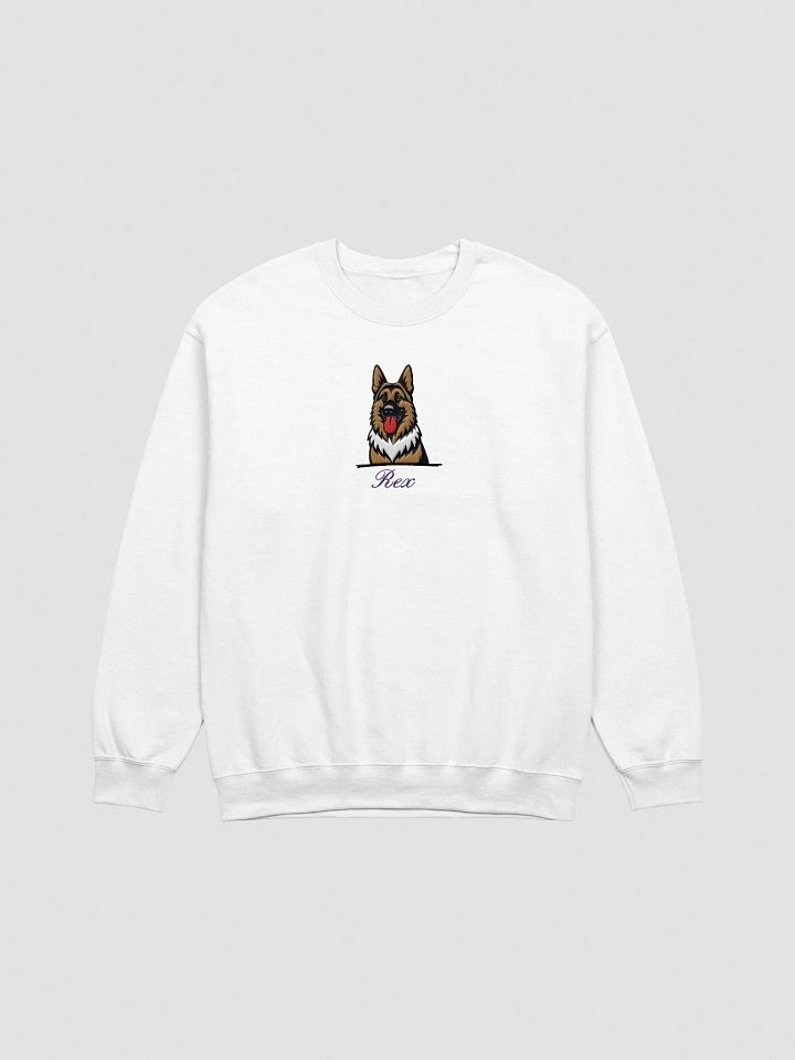 YOUR GERMAN SHEPHERD! / SWEATSHIRT WITH PERSONALIZED NAME / EMBROIDERED product image (2)