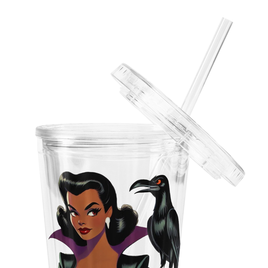 Woman and Raven Double Wall 16 oz Tumbler with Straw product image (3)