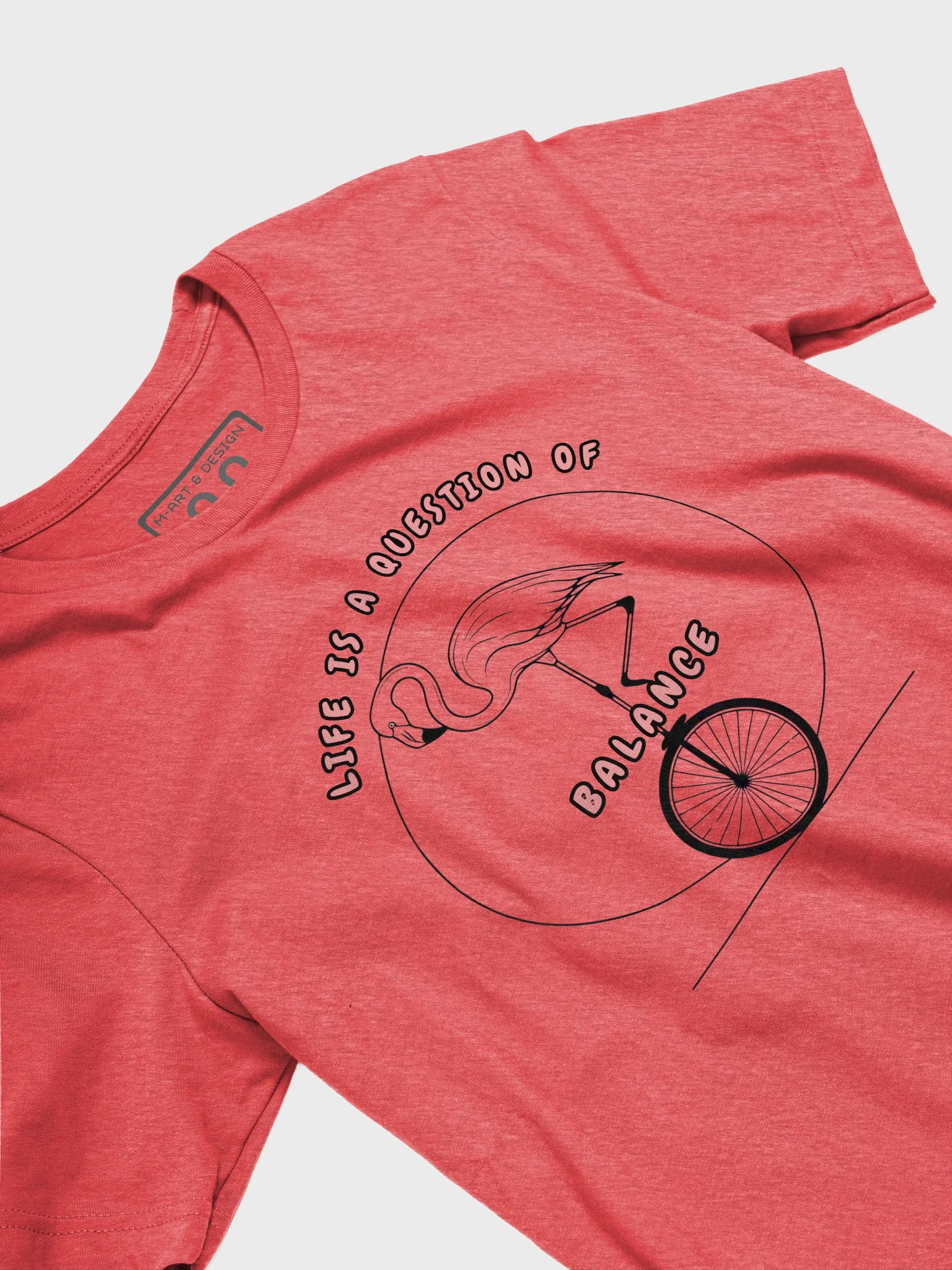 Balancing Flamingo Unicycle Tee product image (3)