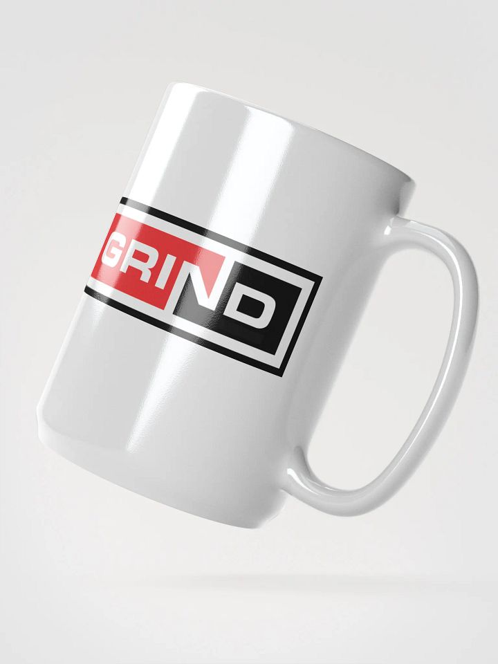 GRIND Logo White Glossy Mug product image (2)