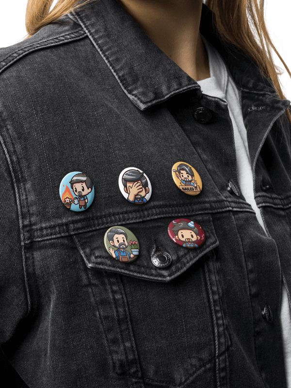Garden with Ish Emote Badge Set product image (1)