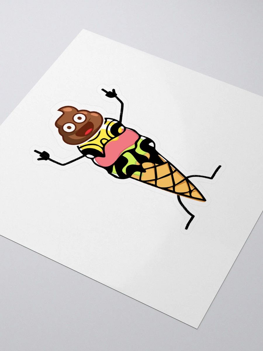 Ice Cream Poo Person Sticker product image (9)