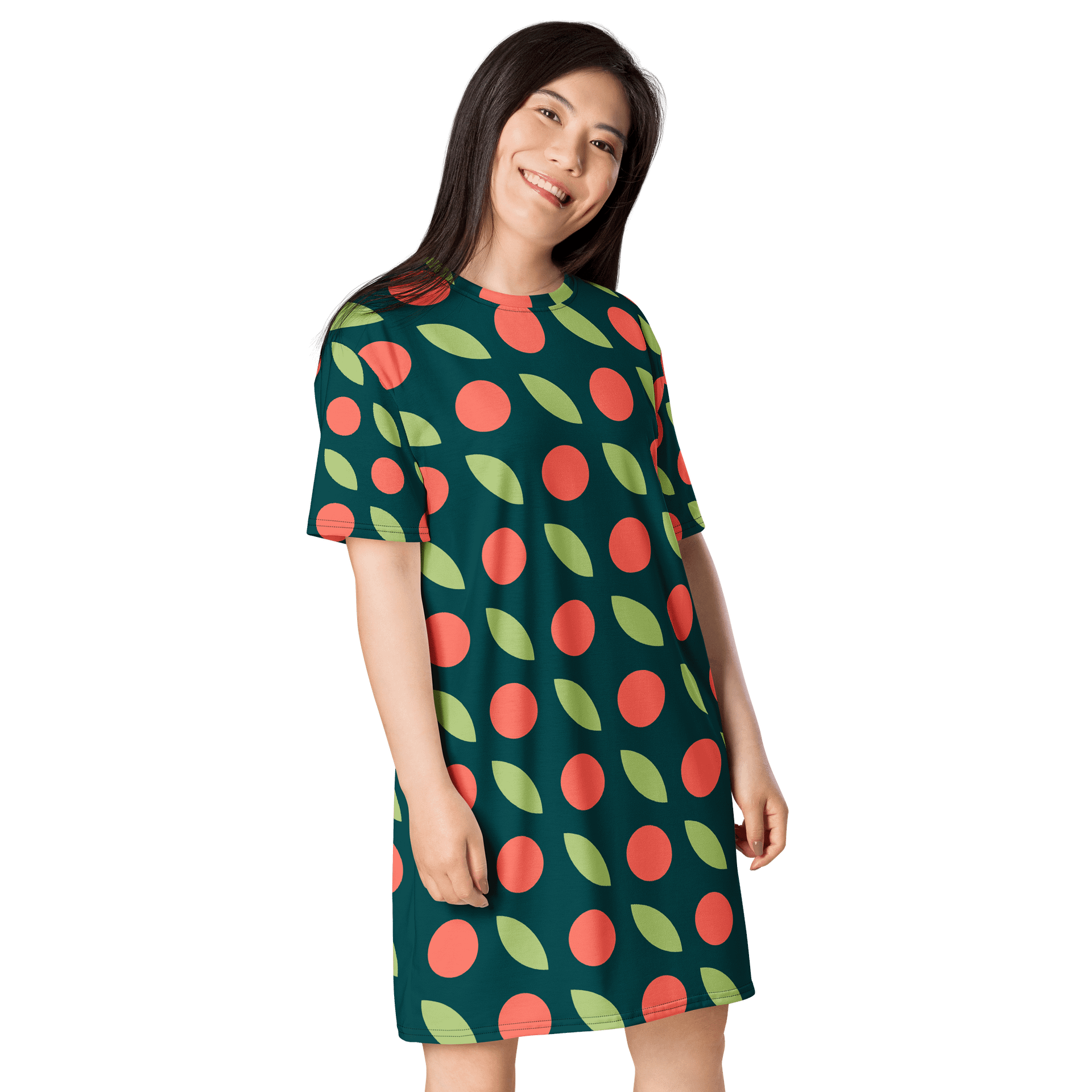 Botanical Bliss All-Over T-Shirt Dress product image (4)
