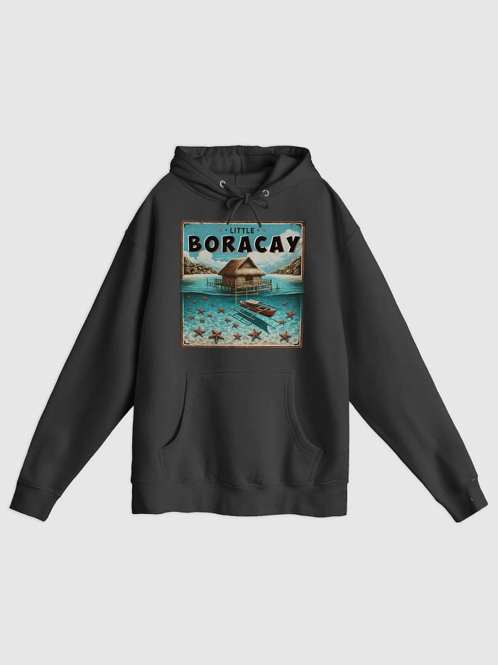 Little Boracay Hoodie, Floating Cottage Balsa and Filipino Boat Bangka with Starfish, Calatagan Batangas product image (1)