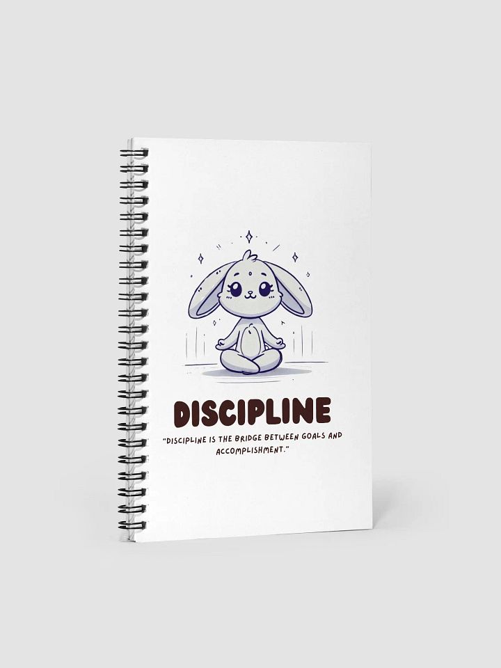 Discipline Rabbit Spiral Notebook product image (1)