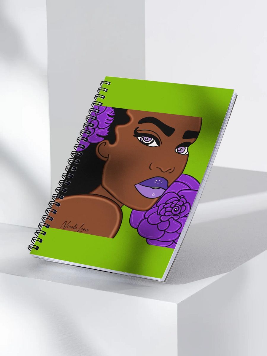 Purple Green Floral Notebook product image (3)
