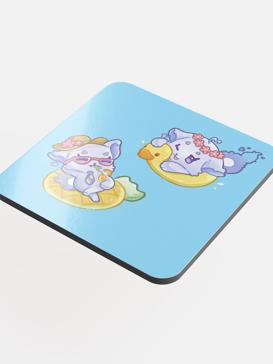 [ppan-biri] Floofling Pool Coaster (3.74" x 3.74") product image (4)