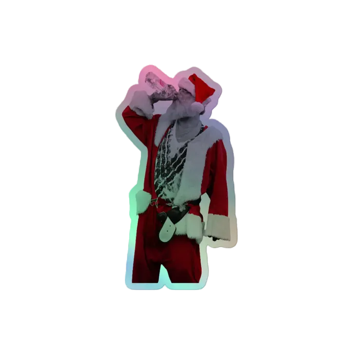 Bad Santa Holographic Sticker product image (2)