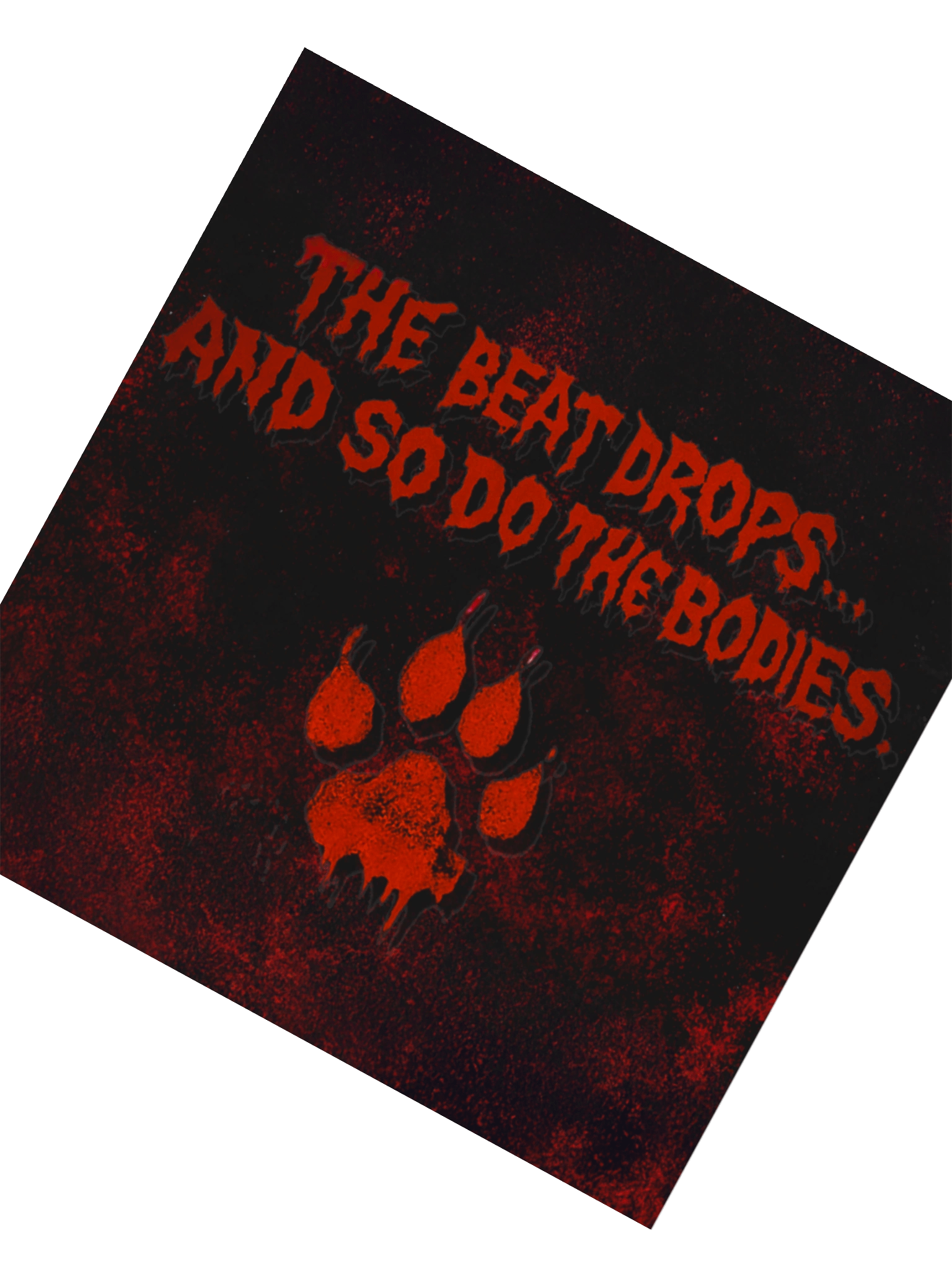 “Thrill-Hound” Sticker – Beat Drops, Bodies Fall, Mascot Howls product image (3)