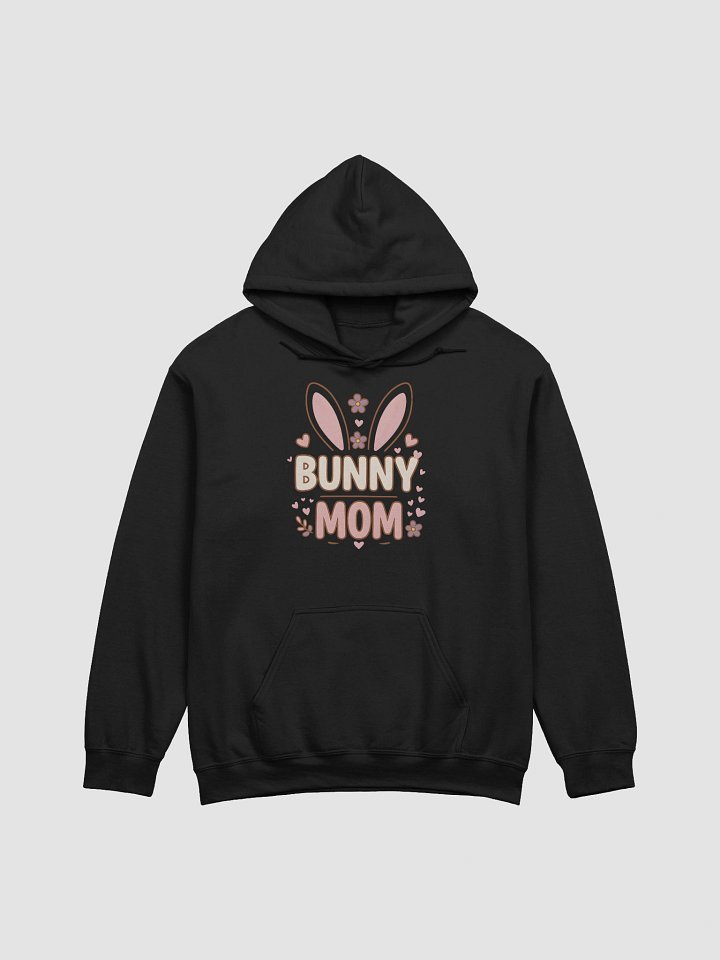Bunny Mom Hoodie | Cozy Easter Bunny Ears Floral Hoodie for Animal Lover Moms product image (1)