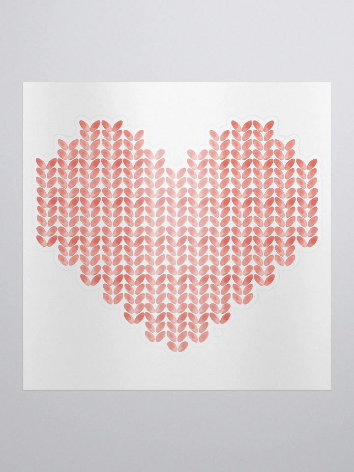 Knit Heart Sticker product image (1)