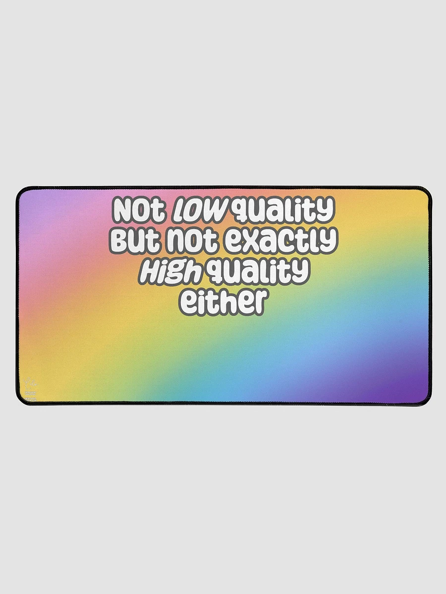 Not Low Quality XL Desk Mat - rainbow product image (1)