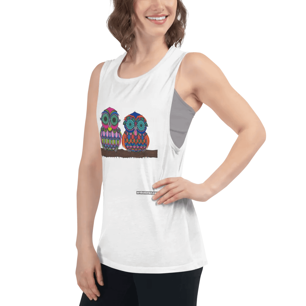 The Twins Owl Tank Top product image (4)