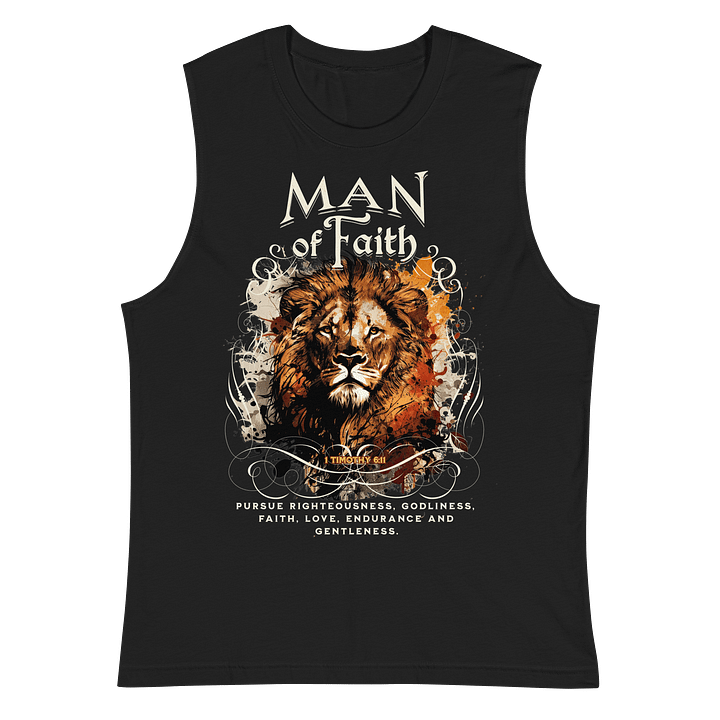 Lion of Faith Muscle Tank product image (2)