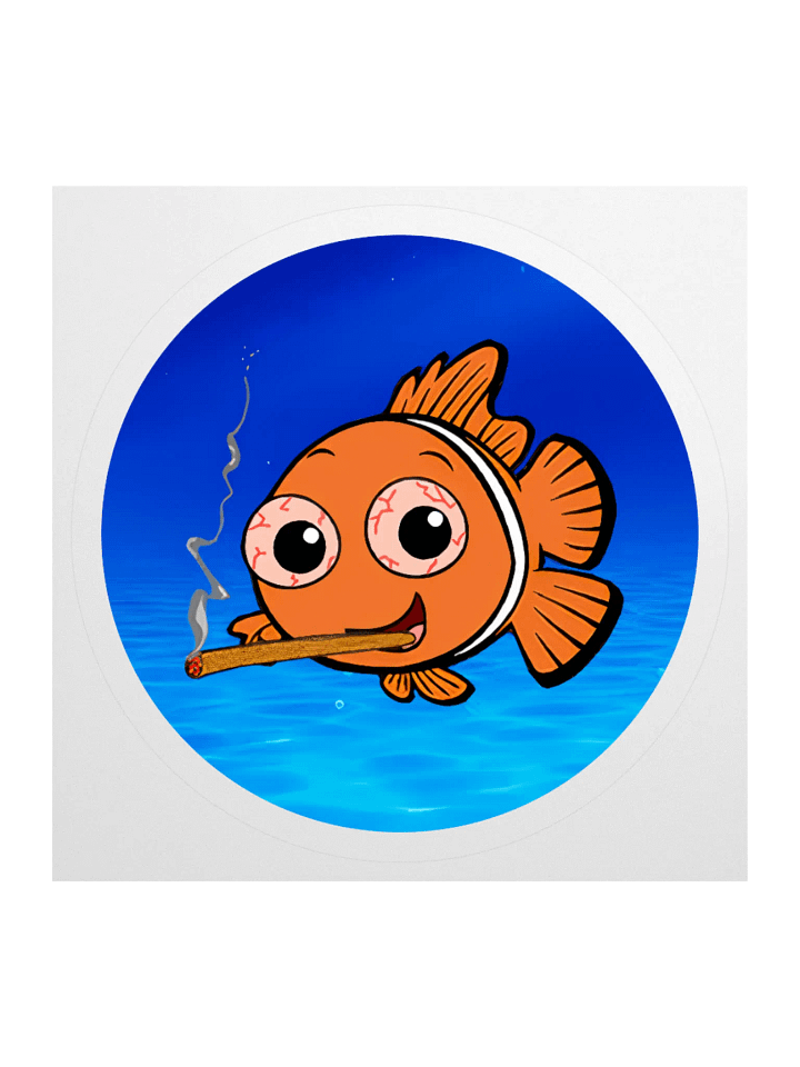 Lowkey Fishy Sticker (with backdrop) product image (2)