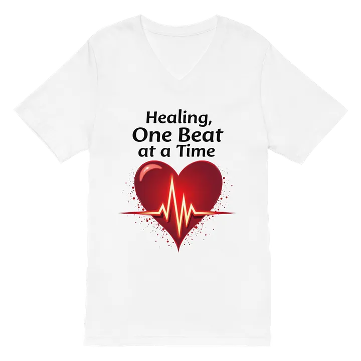 Heartbeat Healing V-Neck Tee product image (2)